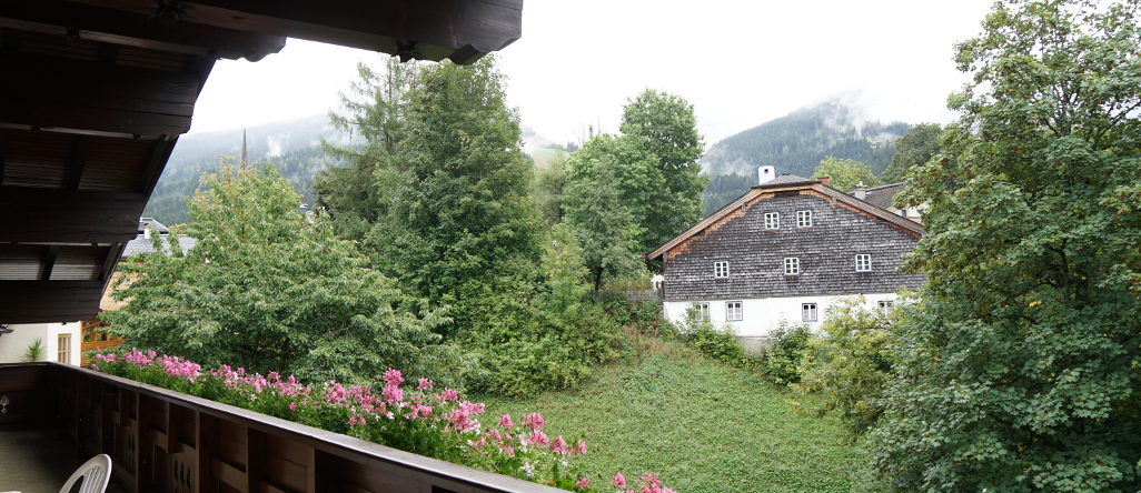 View from balcony with Waggerlhaus